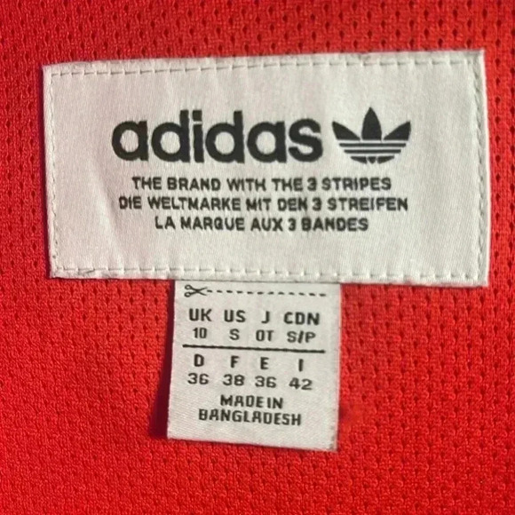 Adidas sleeveless hooded orange athletic stylish full zip lined vest unisex S - Picture 4 of 4